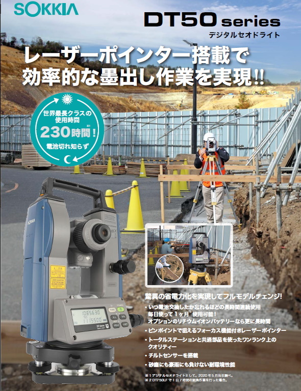 ソキア デジタルセオドライト (三脚付) DT750LF かんだ！
