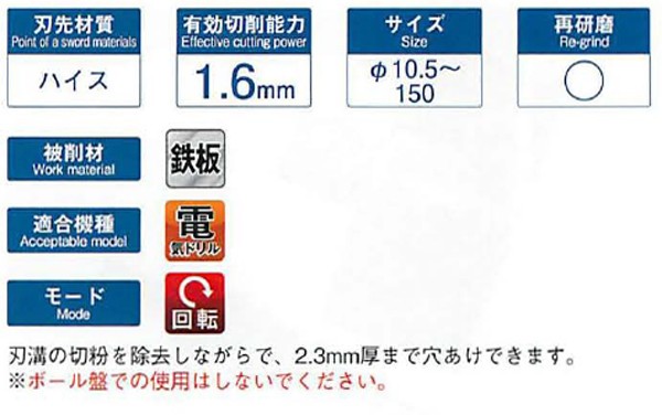 新しい季節 大見 E型ホールカッター 120mm E120 | hsvdenbosch.nl