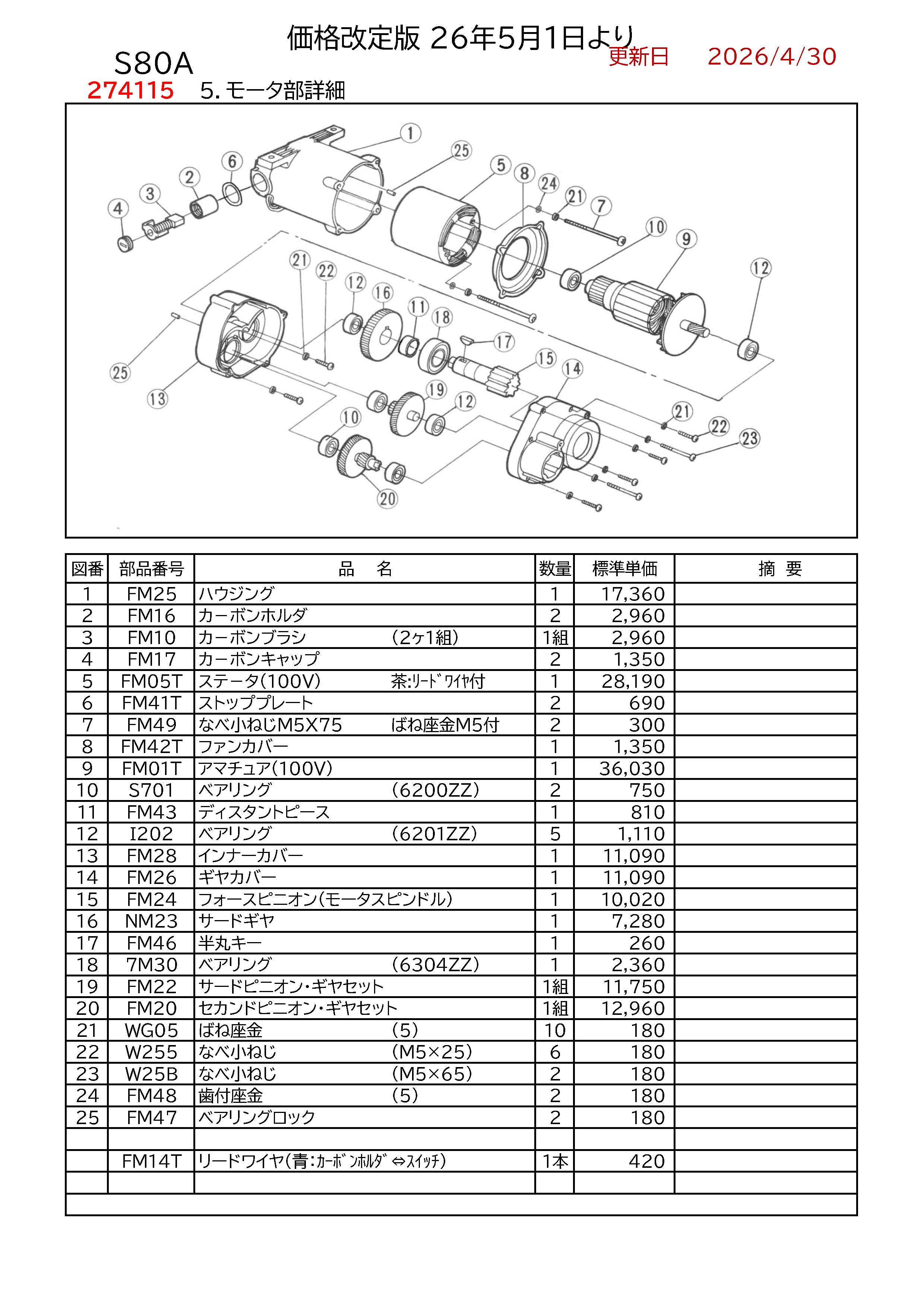 REXパイプマシン部品